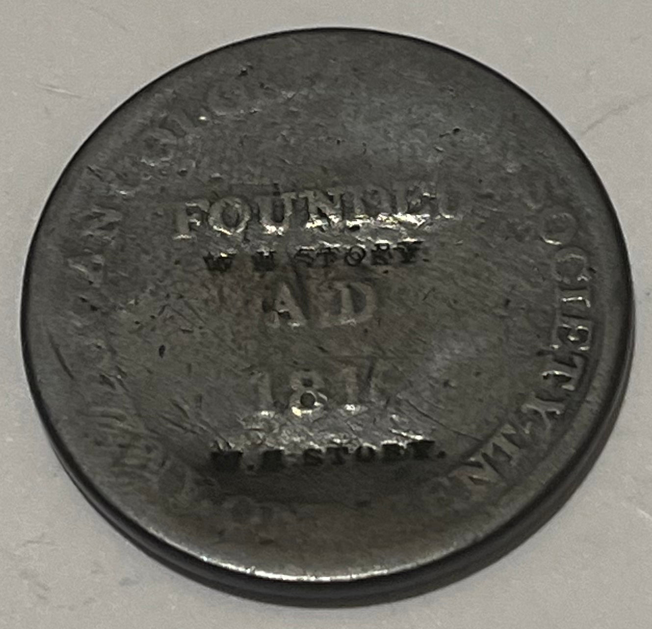 LIBERIA, 1833 ~ 1 cent token of the American Colonization for Freed Slaves ~ KM-TN1