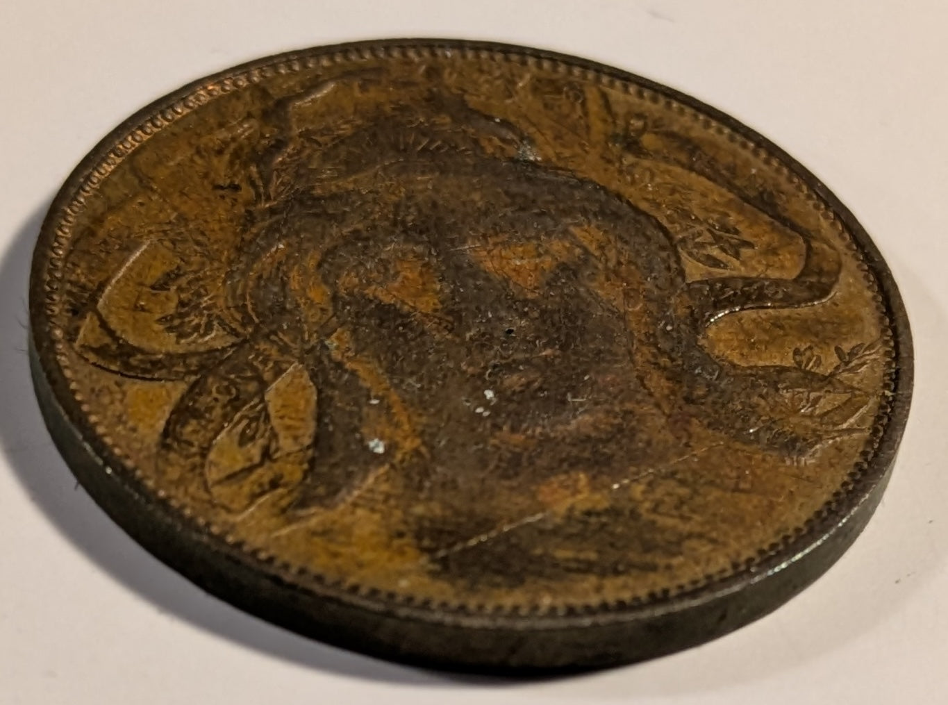 ITALY, Milan International Exposition ~ 1906 ~ 20 Centimes, AE 29mm ~ Facing female head ~ "Value inside the expo convertible to legal money for the duration of the expo" ~ VF/VF+