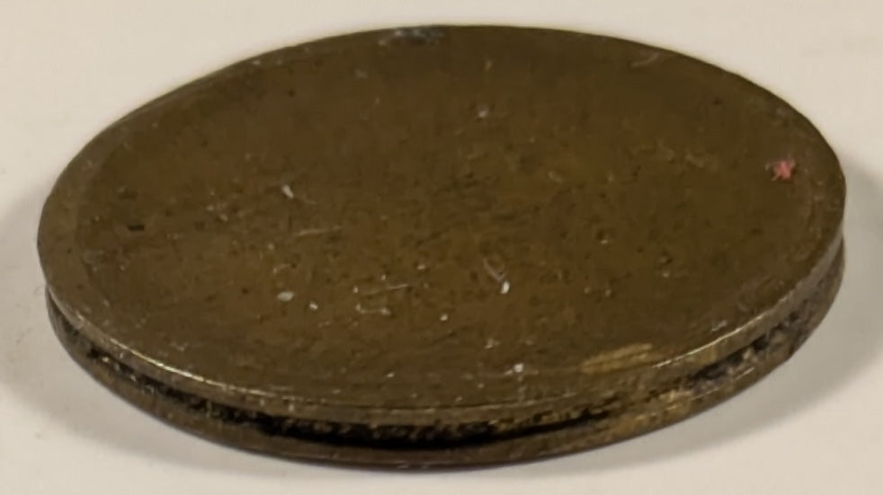 BRITISH WEST AFRICA, Blank Flan. George VI ~ ND ~ Six Pence ~ With security edge for either KM-22 or KM-31 ~ Ex. Pridmore collection ~ Toned