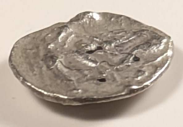 CALABRIA, Tarentum ~ 302-228 BC ~ Silver Diobol (.75g) (or Obol) ~ Head of Athena right, wearing crested helmet ~ Hercules standing right, strangling Nemean Lion. ~ As Vlasto-1316 ~ F, some oxidation