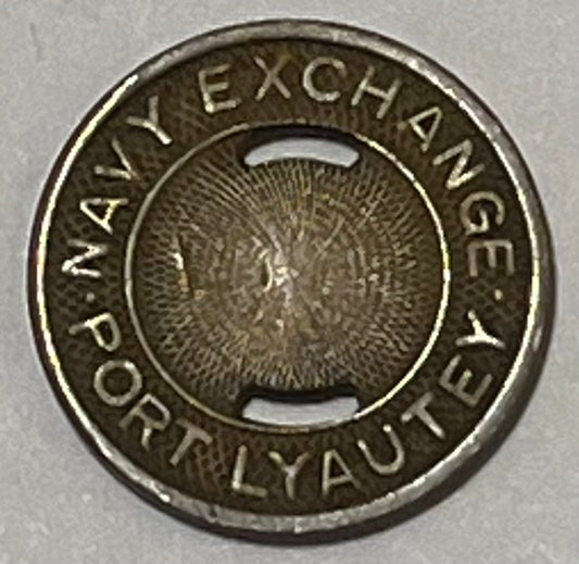 MOROCCO, Port Lyautey ~ Vending machine token ~ Brass 17mm ~ Lec-311 ~ US Navy Exchange