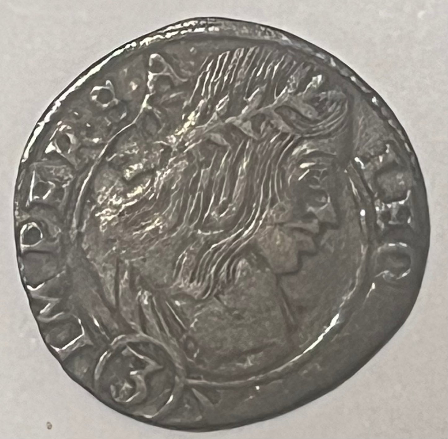 BOHEMIA, Leopold the Hogmouth ~ 1662 ~ 3 Kreuzer of Kuttenberg ~ His bust right ~ Double-headed eagle, lion on breast, hand holding anvil at bottom, =mm = Georg Hackl ~ Diet-856, Her-1478, KM-487 ~ Fine