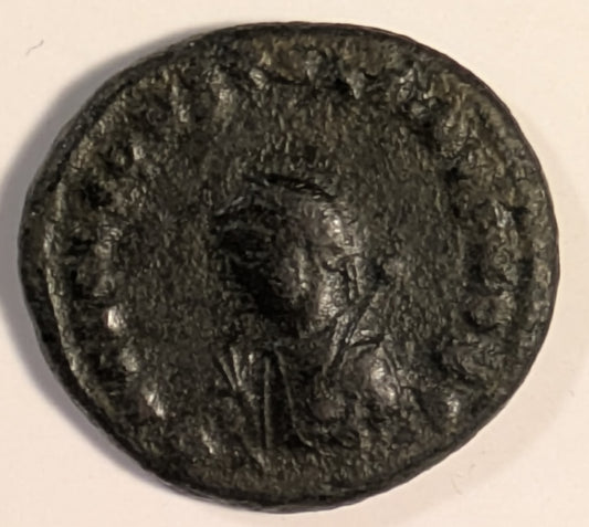 ROME, Constantine II ~ 337-340 AD (317-320) ~ Æ19 (3.82g) Cyzicus ~ Bust l, w/ mappa, globe & scepter D N FL CL CONSTANTINVS NOB C ~ Jupiter standing l, hldg scepter & victory on globe, wreath to l, Z to r, SMK in ex, IOVI CONSERVATORI CAESS; RIC-VII, 12